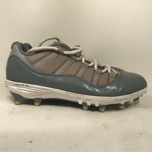 Mens Nike Air Jordan 11 XI Low TD Cool Grey Football Cleats AO1560-003 Size 10